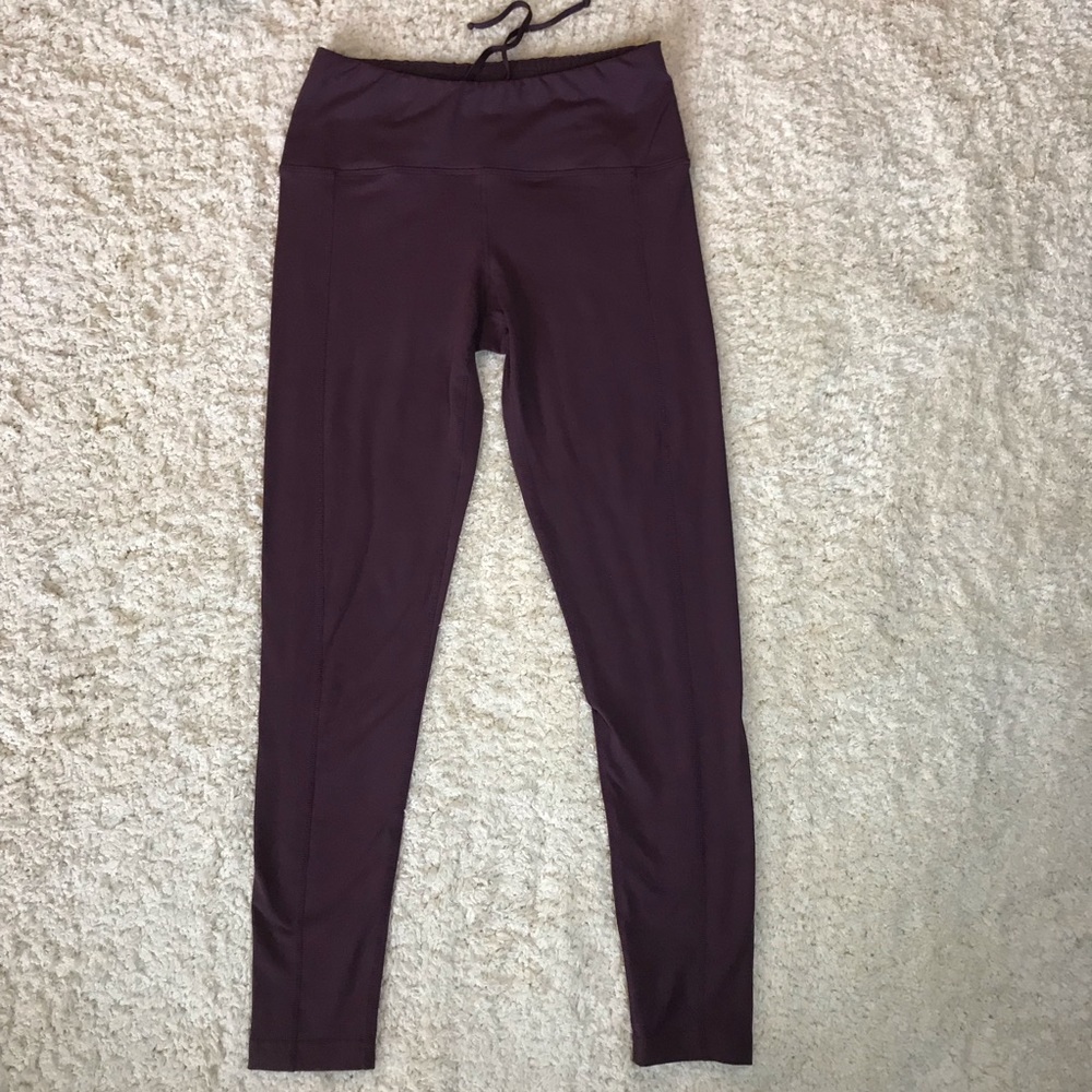 Oiselle Burgundy Jogging Tights